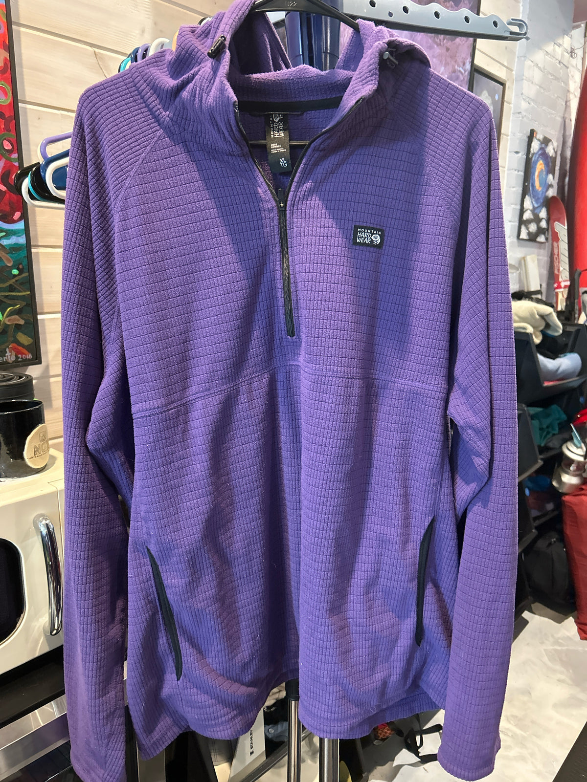 Size XL Mountain Hardwear Summit Grid Hoody Long Sleeve Shirt
