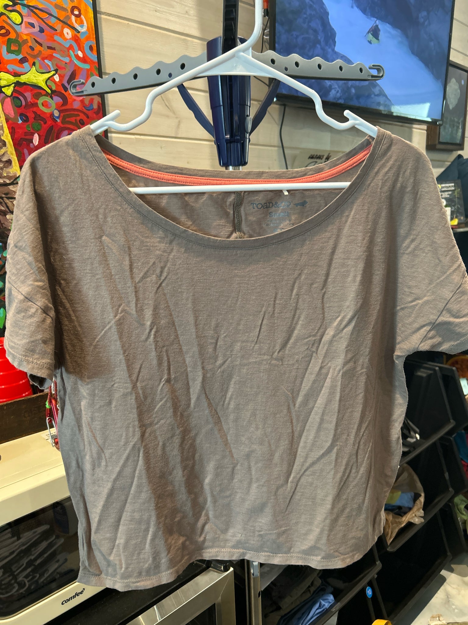 Size S Toad & Co short sleeve crop top