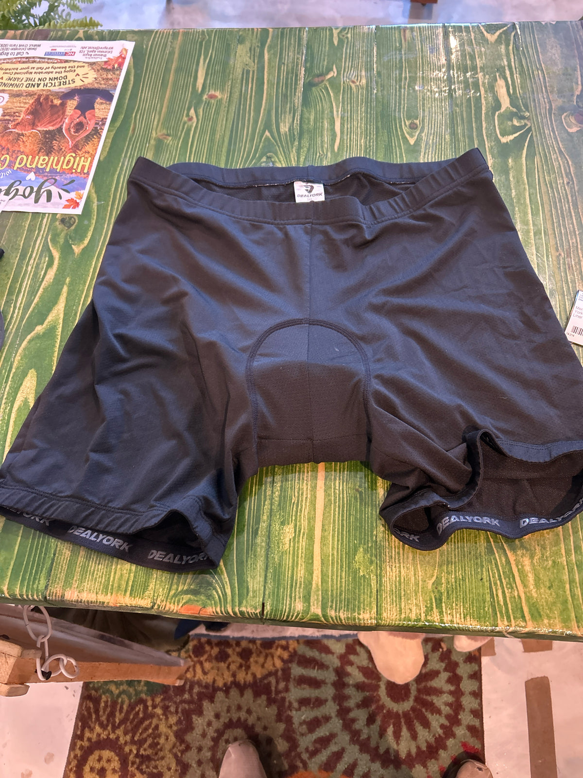 Men's Size 3XL Deal York Padded Cycling Liner Shorts