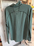 Long sleeve half zip mock neck ladies mid layer