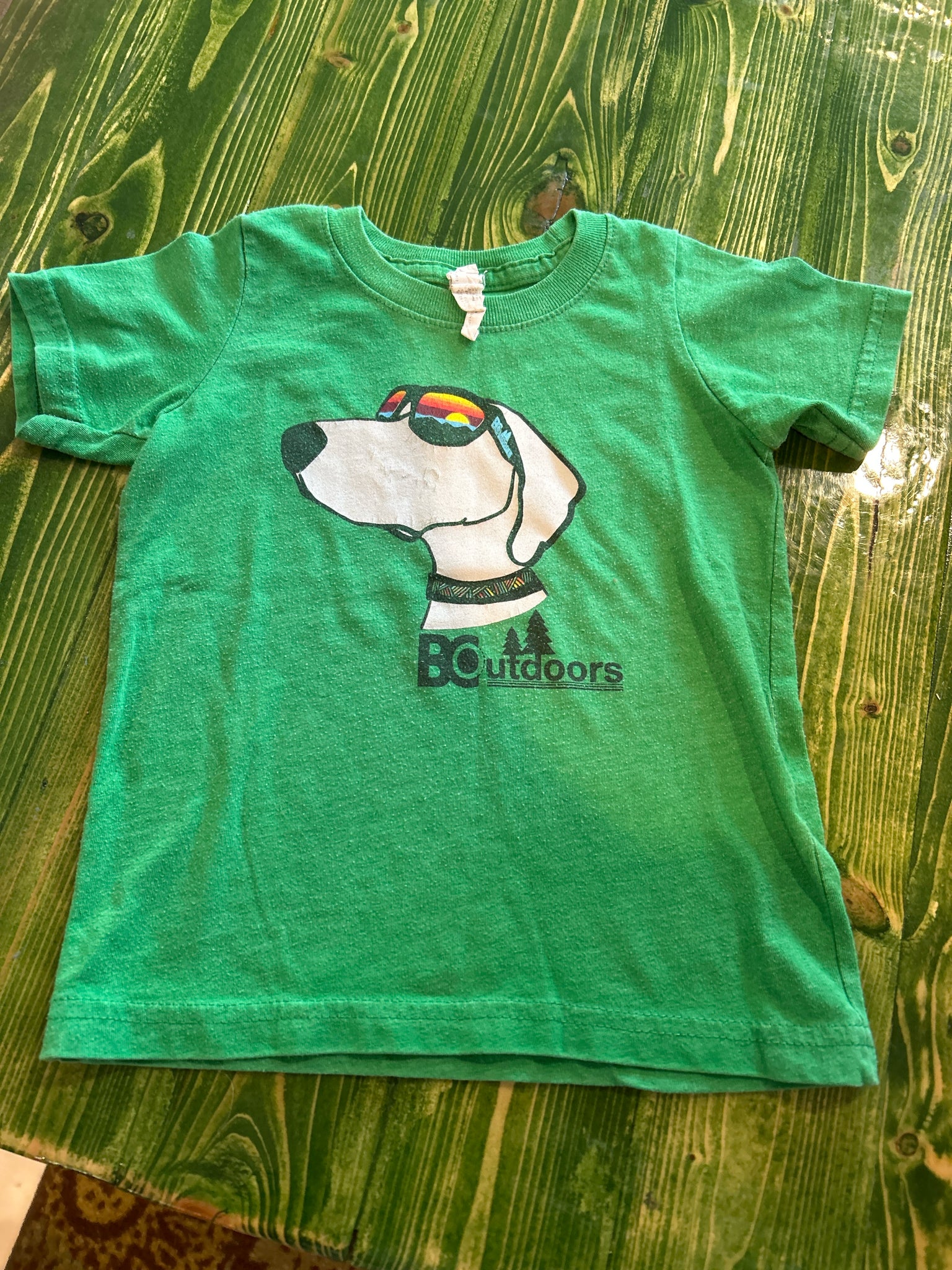 Size 2T Green Kids Short Sleeve