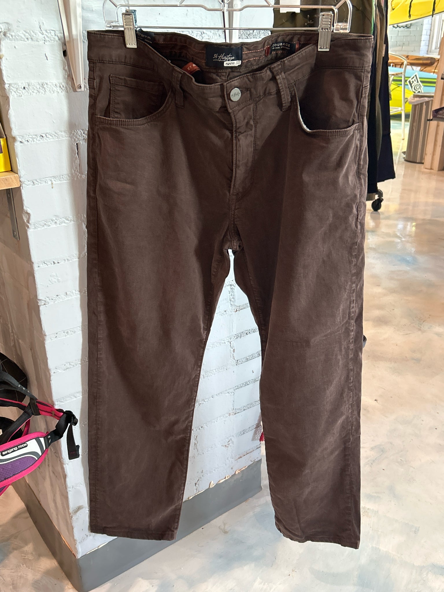 34 Heritage pants dark brown size 36x32