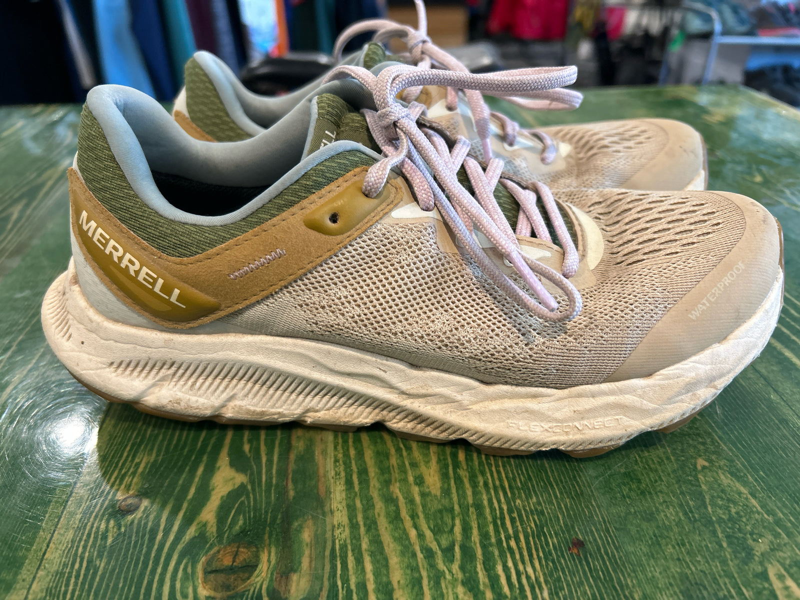 Merrell Antora 4 Running Size 6.5 Tan Shoes