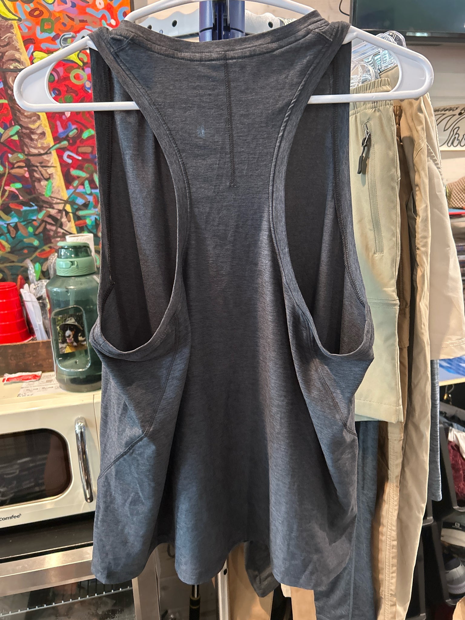 Athletic Works Size L Black Tank Top