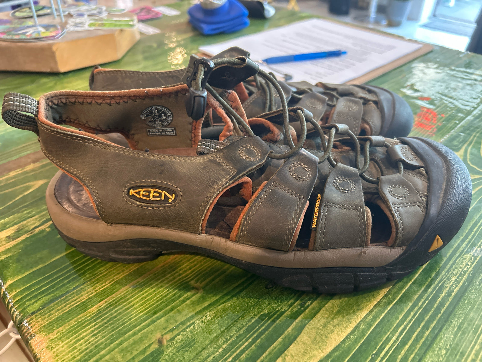 Size 10 Keen Newport H2 Waterproof Leather Sandals
