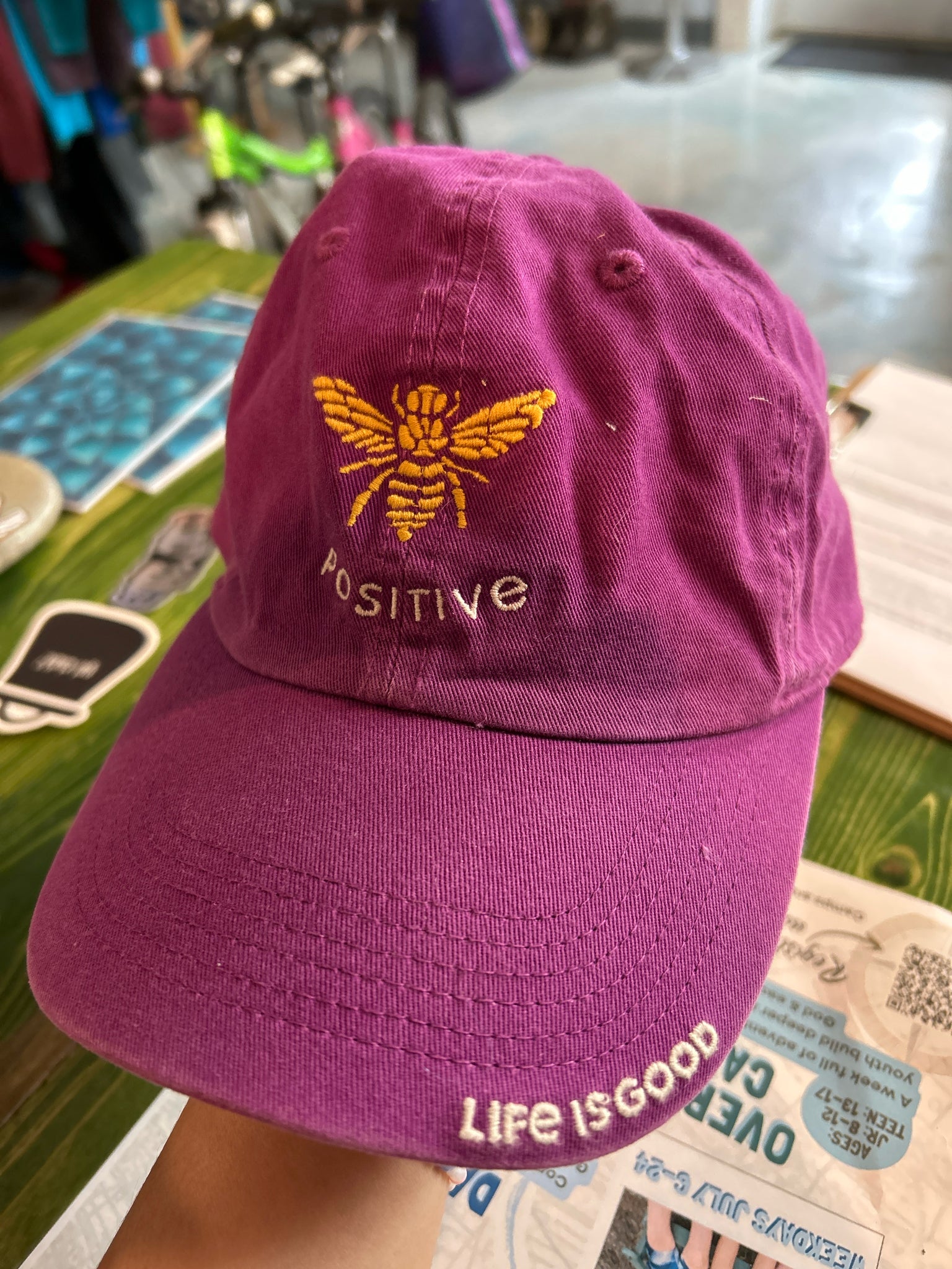 Life Is Good Purple Hat