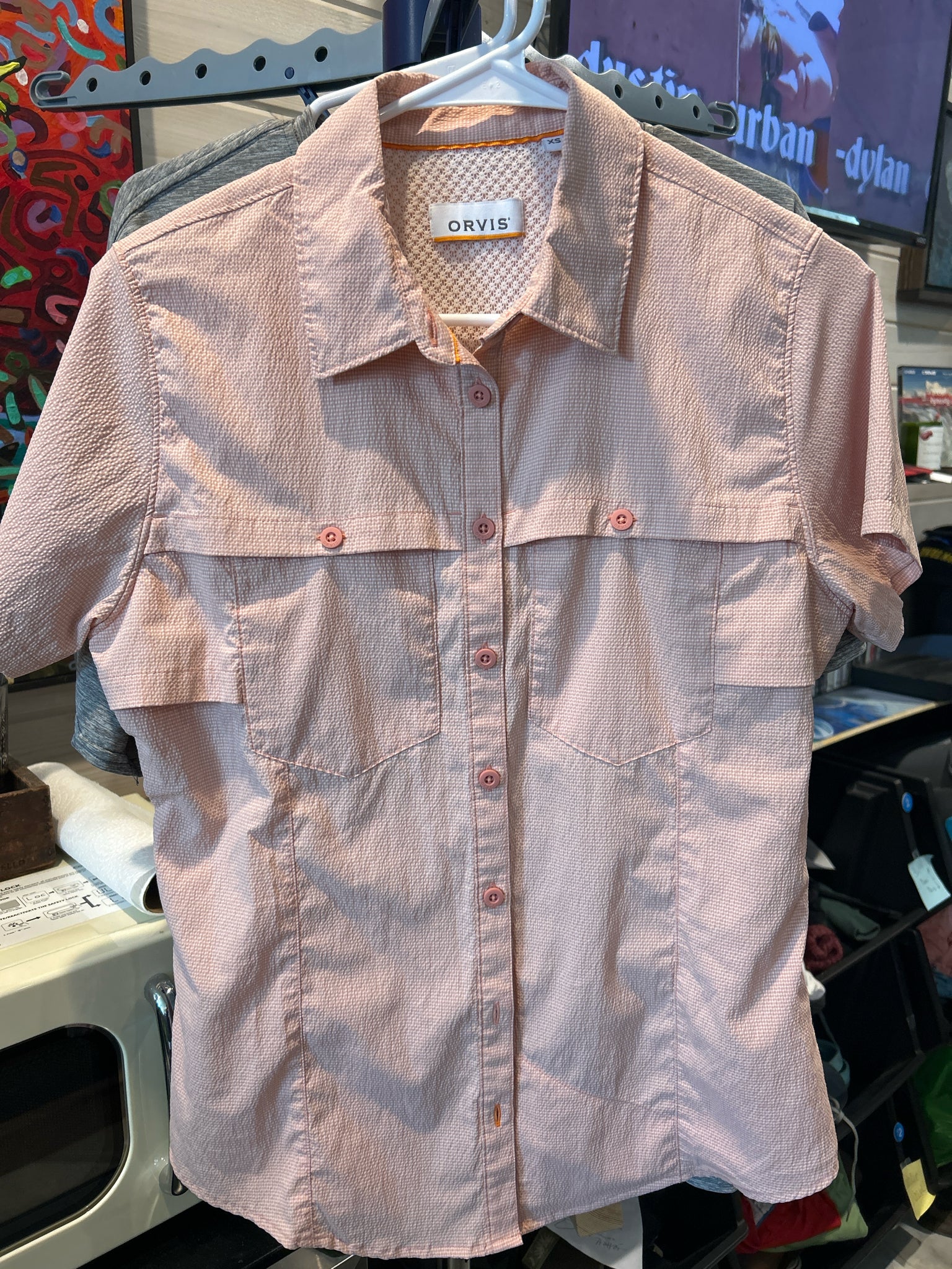 Size XS Orvis Open Air Caster Short Sleeve