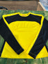 Yellow and Black Long sleeve thermal shirt Womens S