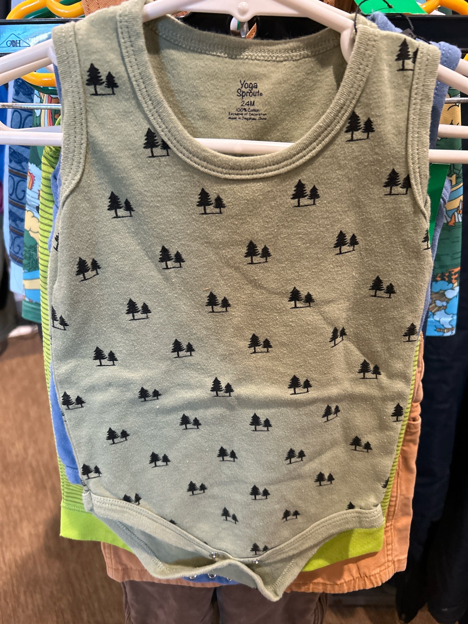 Yoga Sprout Size 24M Green Kids Clothes