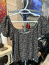 Size M O'Neill Floral Puff Sleeve Crop Top