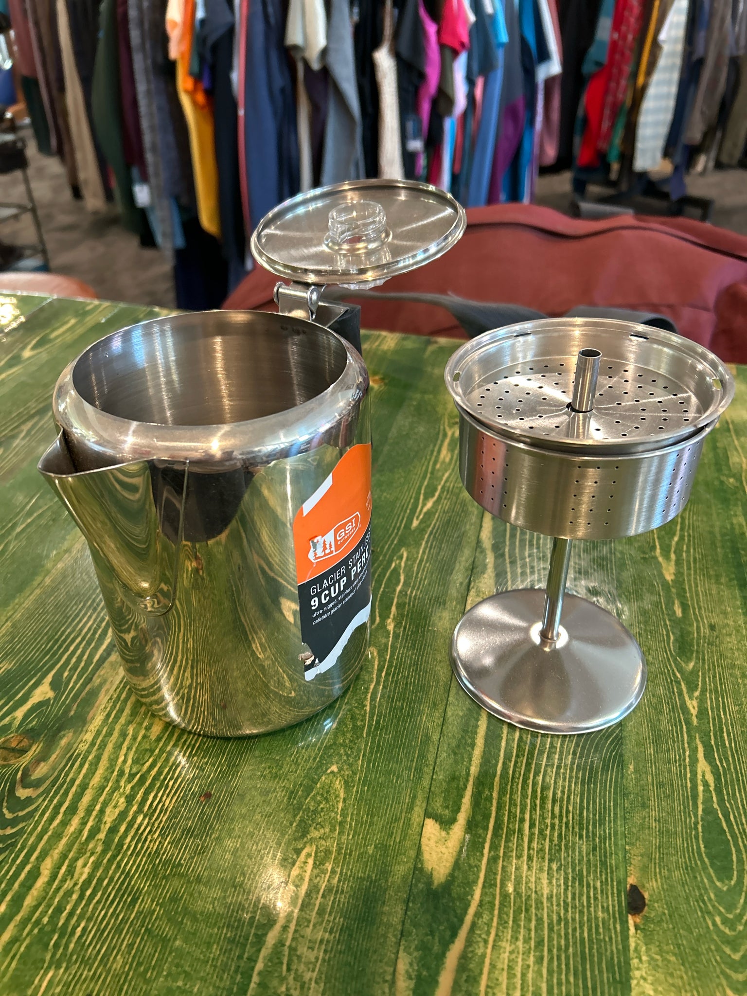 GSI Glacier Stainless Steel Percolator