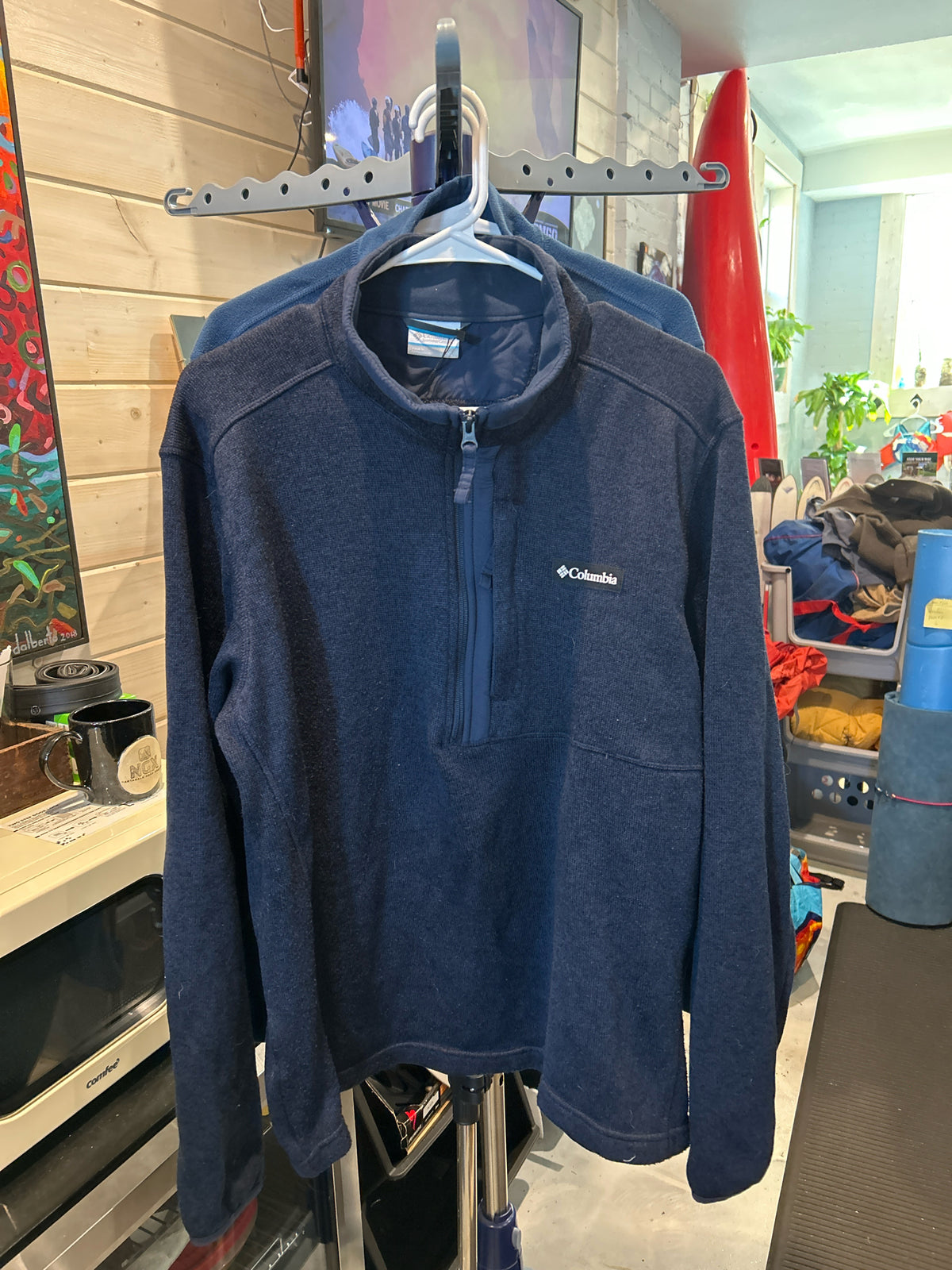Men's Size XL Columbia Half Zip Pullover