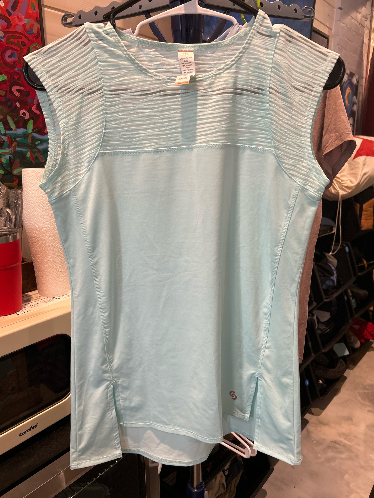 Size S Cross Court Abyss Scoop Neck Tank