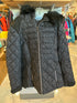 Puffy Coat With Faux Fur Trim