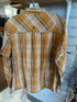 Prana long sleeve snap front shirt men's L