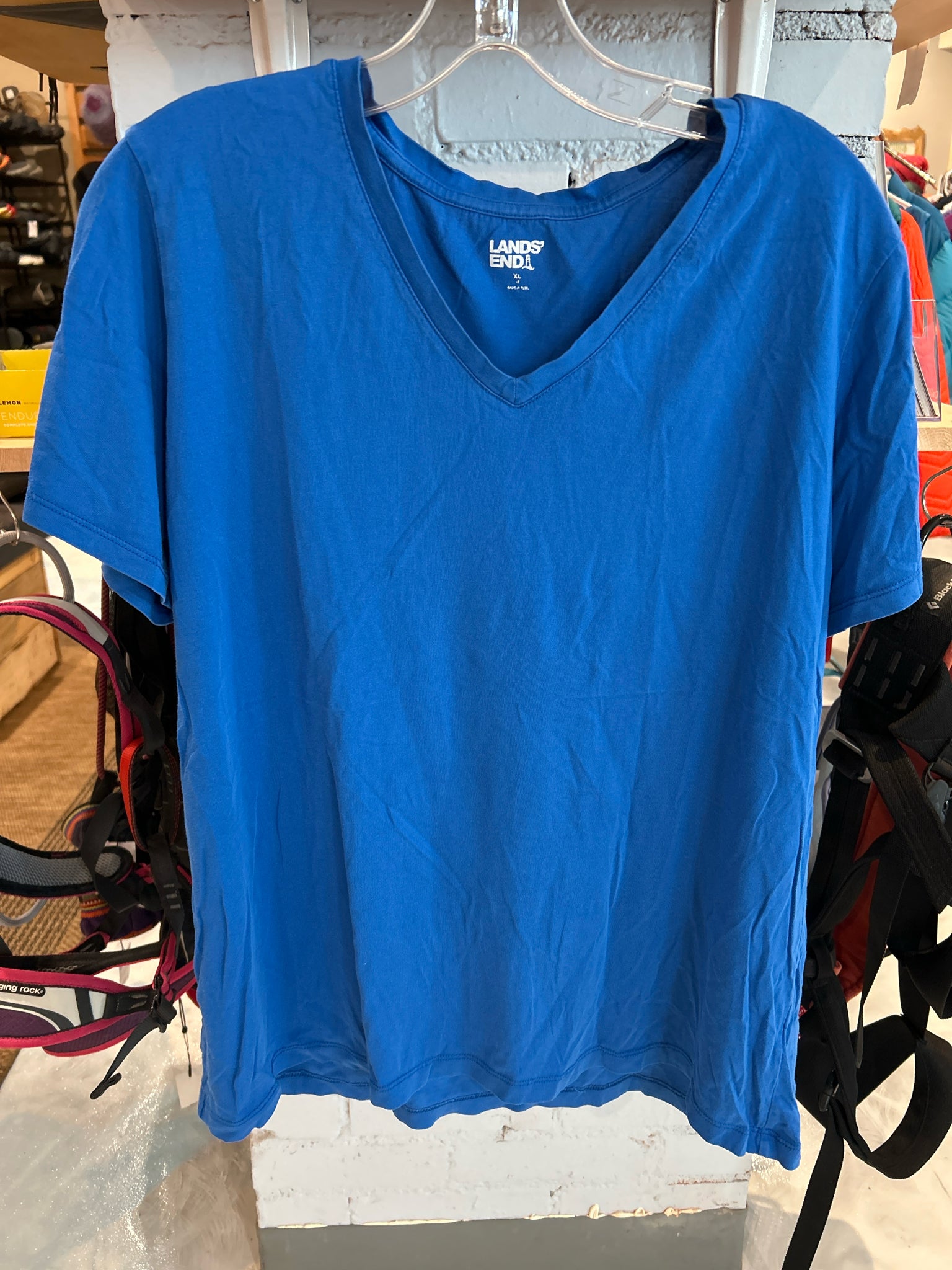 Lands End V-Neck Short Sleeve