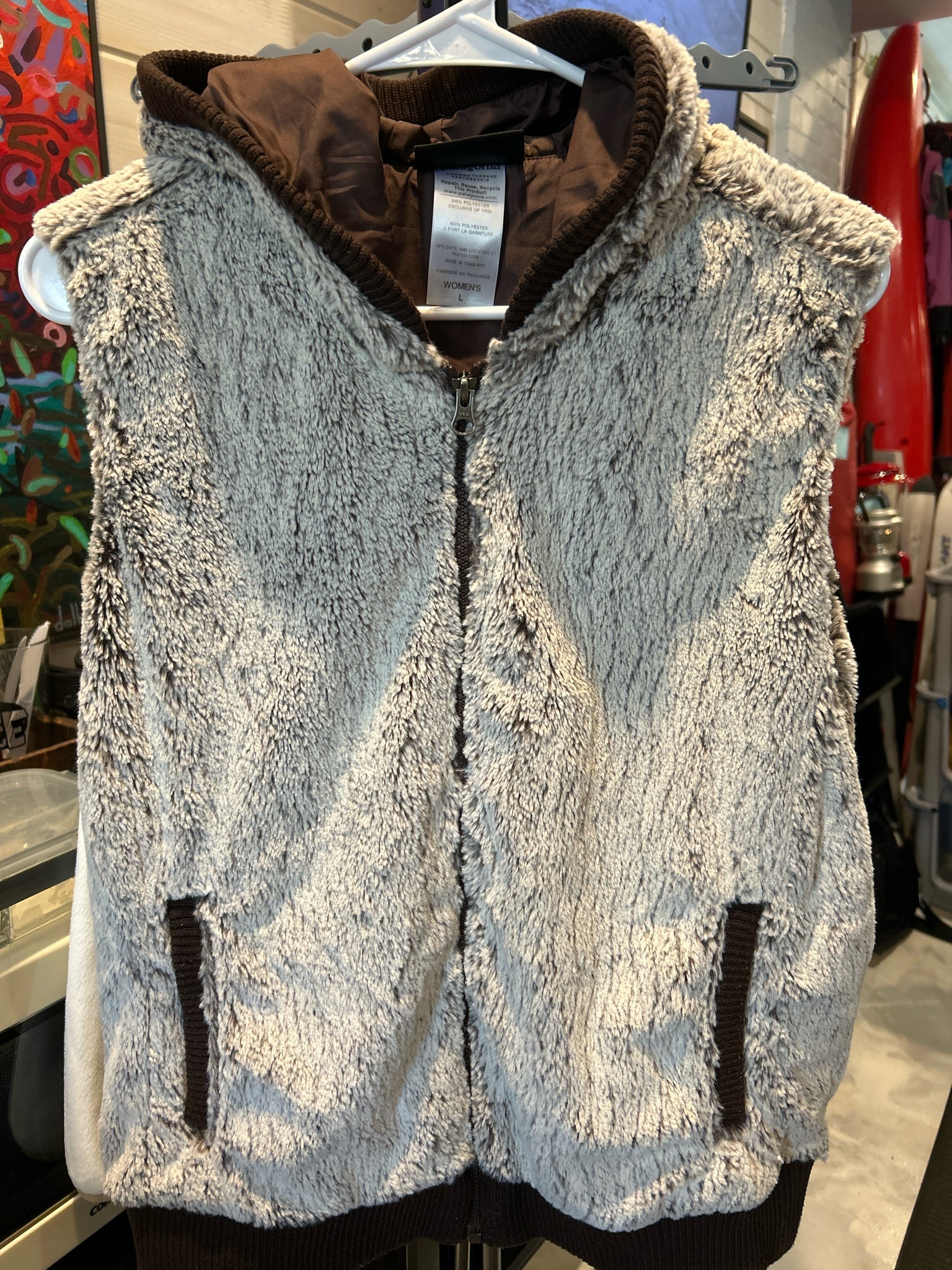 Size L Patagonia Conejo Fleece Hooded Vest