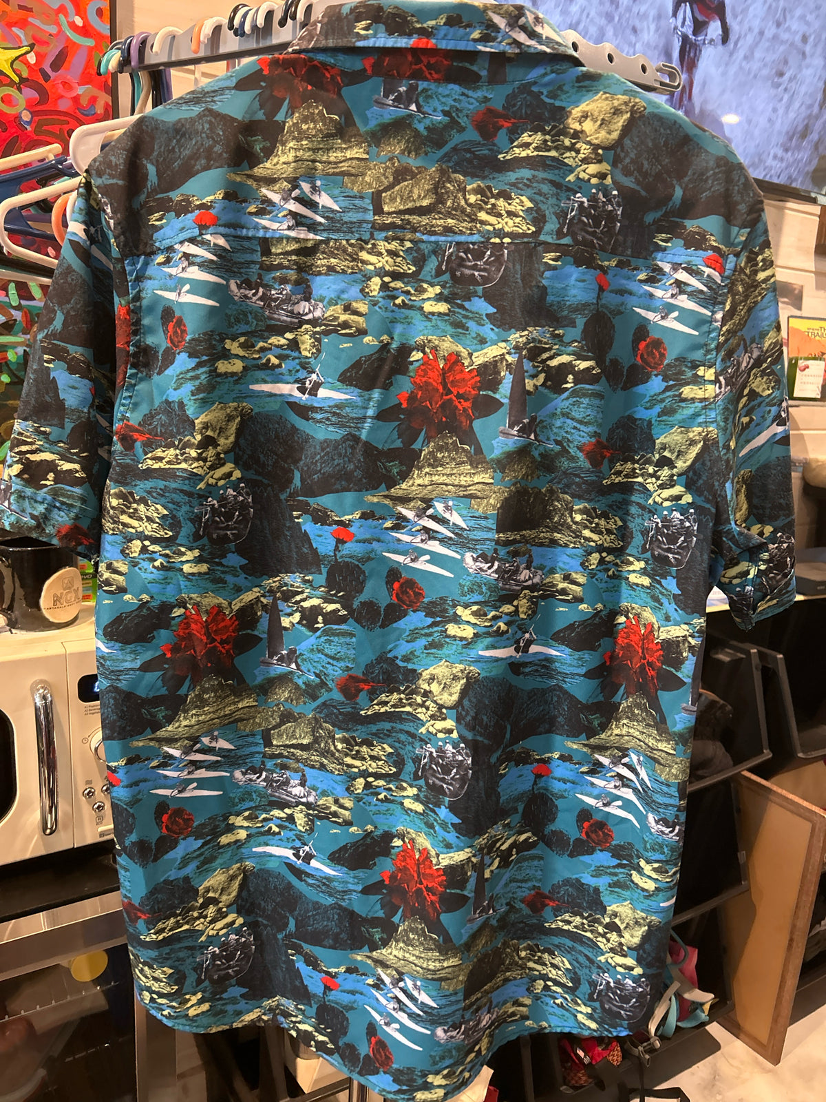 Size L 2025 Work of Harris Short Sleeve Button Up Shirt