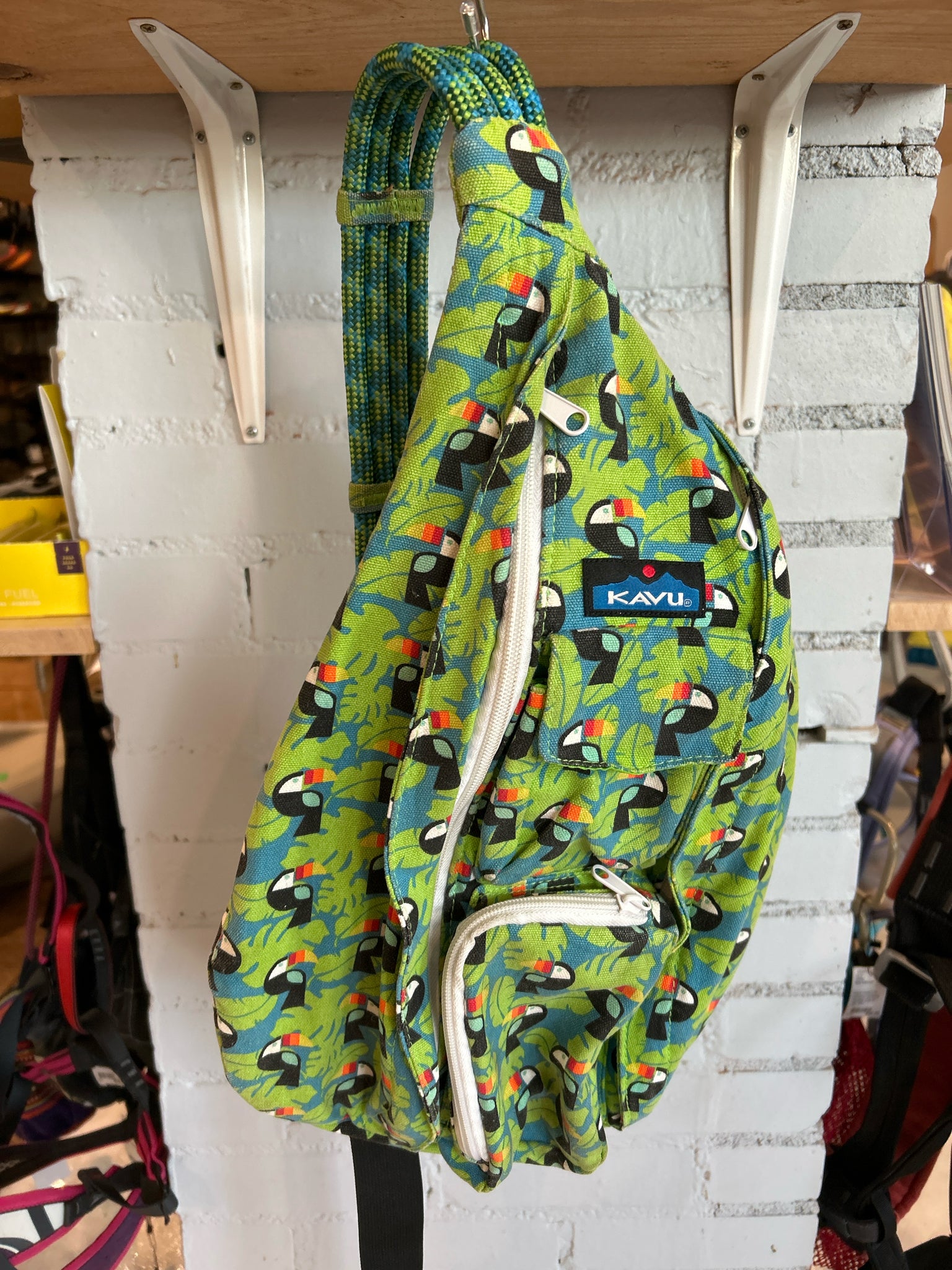 Kavu Rope Sling Bag, Toucan Print