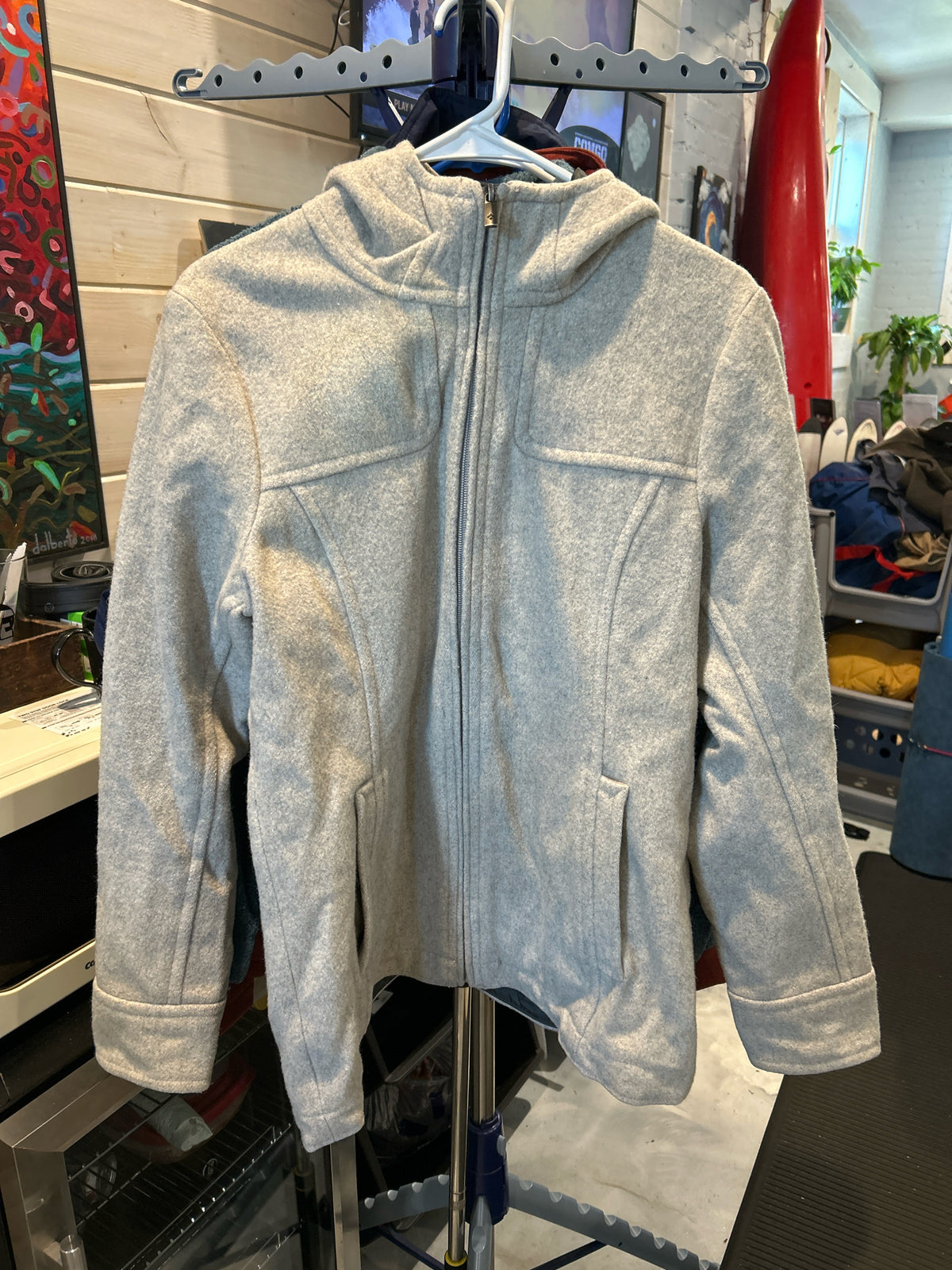Women's Size Md. Columbia Wool Blend Hooded Coat