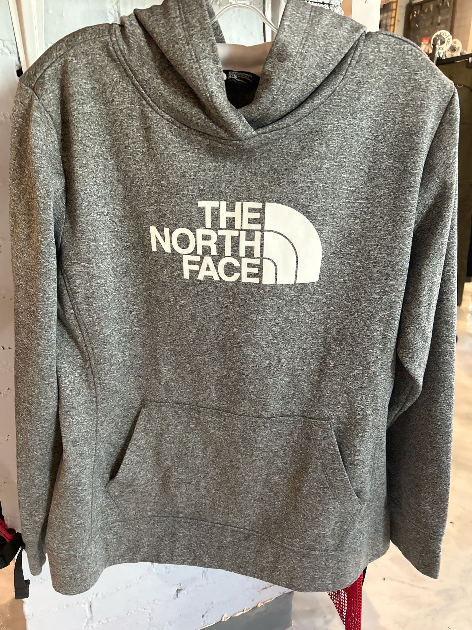 The North Face gray hoodie sweatshirt women's XL
